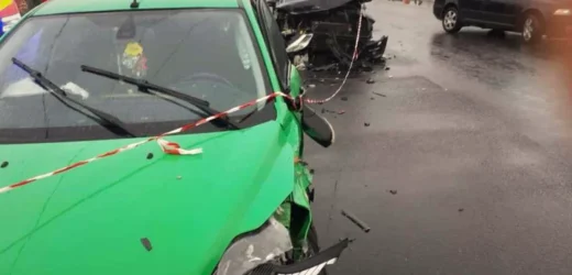 Accident pe A1, în zona Belinț: două autotrenuri, un microbuz și o mașină implicate